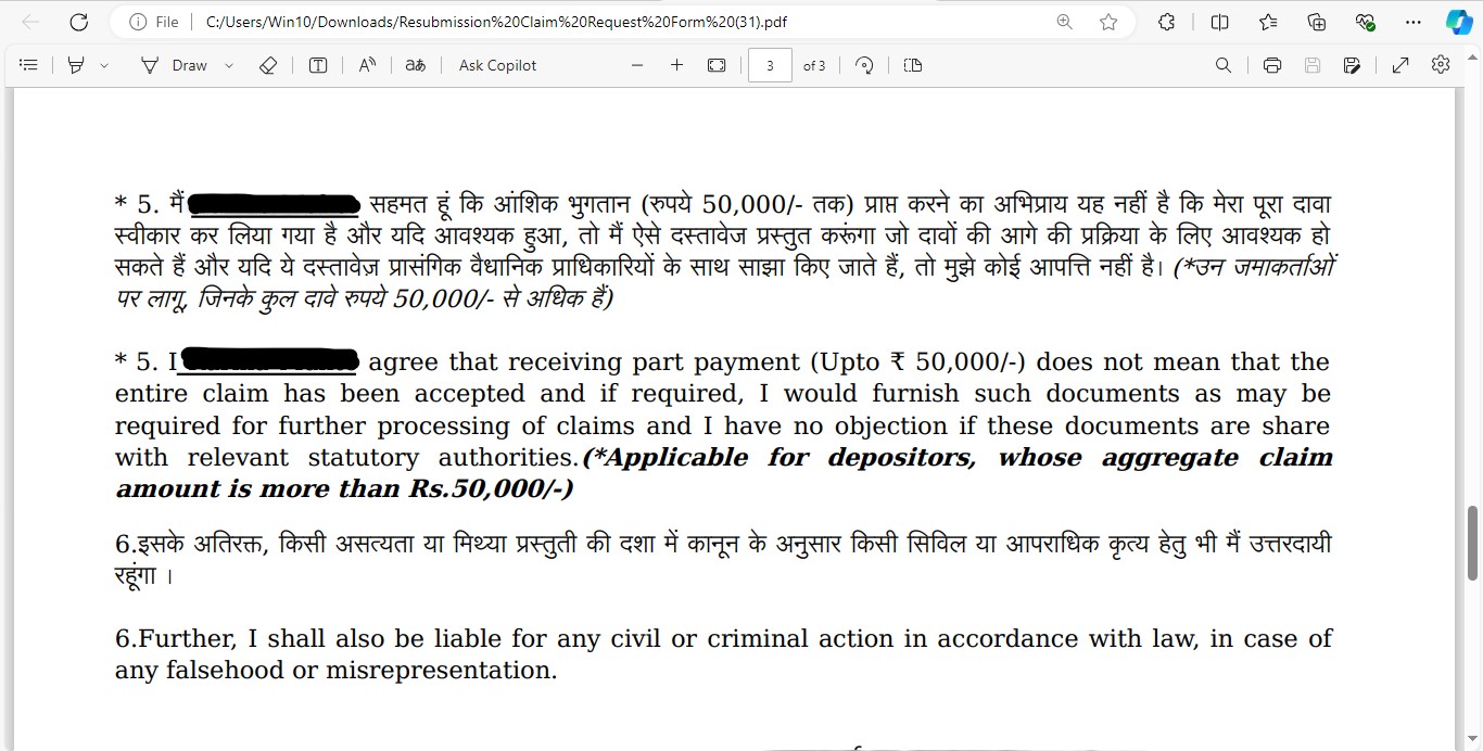 Sahara CRCS Refund Portal